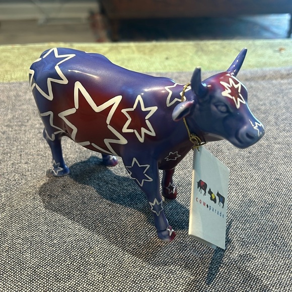 CowParade Chicago Retired Moolennium Y2K 2000 Millennium VERY RARE Ceramic - Picture 1 of 6